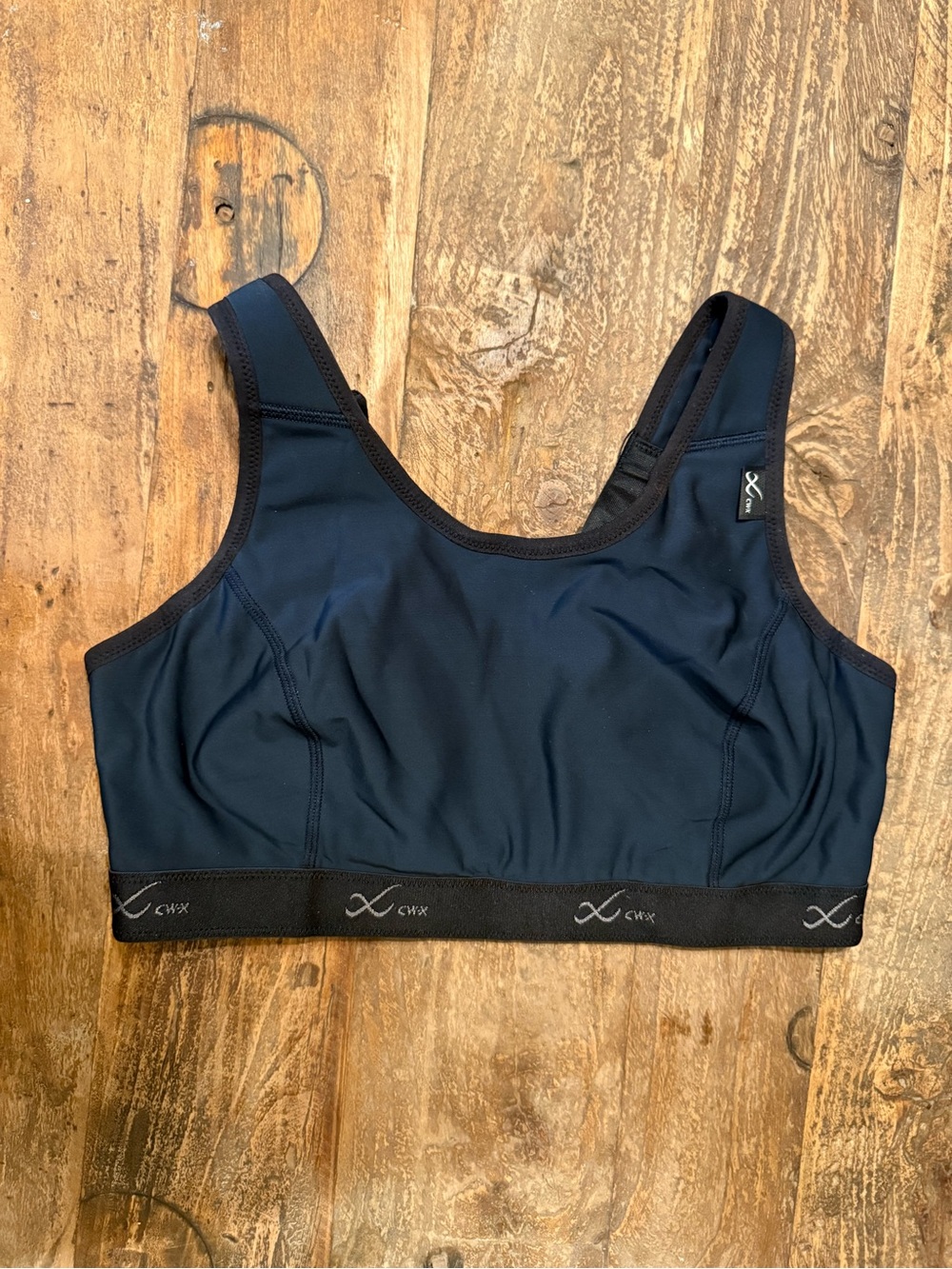 CW-X Stabilyx Sports Bra Navy and Black High-Impact Sports Bra